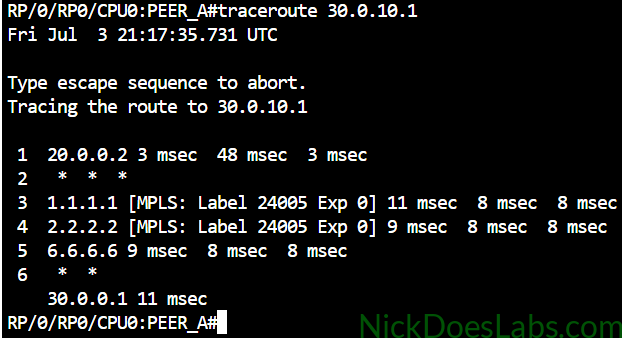 Traceroute with no route filtering