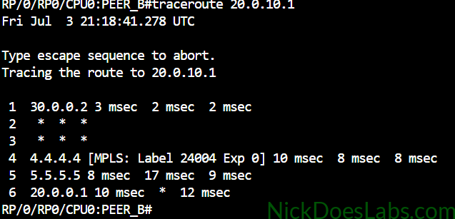 Traceroute with no route filtering
